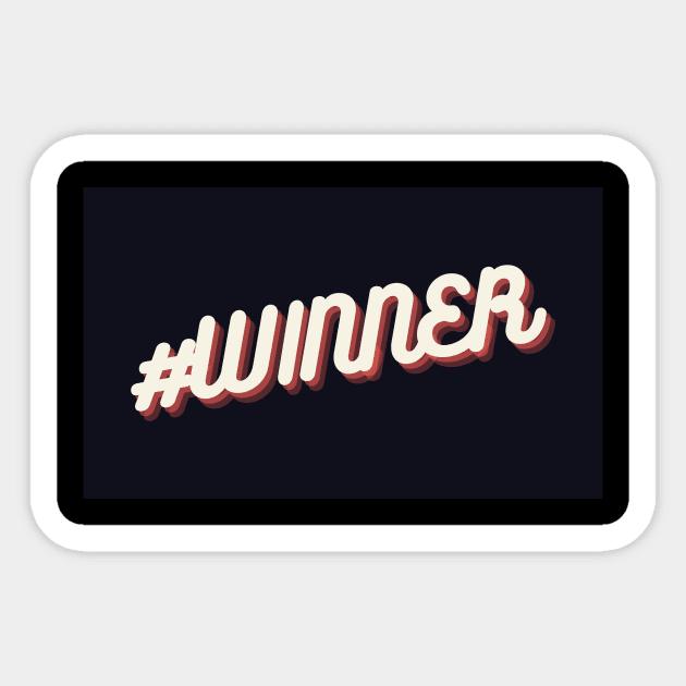 Winner Sticker by Nearbydragon store